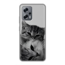 Чехол с рисунком кот на Xiaomi POCO X4 GT (Пара котов)