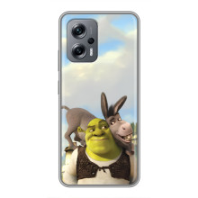 Чехол с мультфильмом Шрек на Xiaomi POCO X4 GT – Шрек и осел