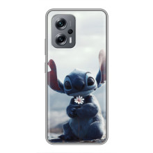 Чохол з малюнком Стіч для Xiaomi POCO X4 GT – Стіч з квіткою