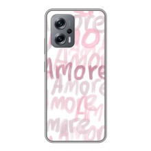 Чохол з розовим принтом для Xiaomi POCO X4 GT (Любов)