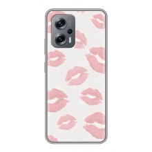Чохол з розовим принтом для Xiaomi POCO X4 GT (Рожеві губи)