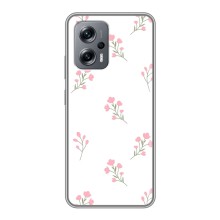 Чохол з розовим принтом для Xiaomi POCO X4 GT (Рожеві квіти)