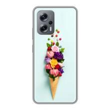 Чехлы с тематикой "ЦВЕТЫ" на Xiaomi POCO X4 GT (Цветок-мороженное)