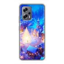 Рождественские Чехлы для Xiaomi POCO X4 GT (VPrint) (Рождественский город)