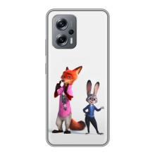 Силіконовий чохол з принтом Зоотрополіс для Xiaomi POCO X4 GT – Джуді і Нік