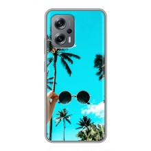Силиконовый чехол с КАРТИНКАМИ лето для Xiaomi POCO X4 GT (AlphaPrint) (Взгляд лето)