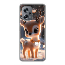 Яркий чехол для Xiaomi POCO X4 GT с Зимними Оленятами – Оленёнок