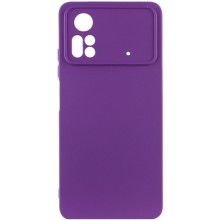 Чехол Silicone Cover Lakshmi Full Camera (A) для Xiaomi Poco X4 Pro 5G – Фиолетовый