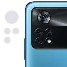 Гибкое защитное стекло 0.18mm на камеру (тех.пак) для Xiaomi Poco X4 Pro 5G – Прозрачный