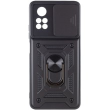 Ударопрочный чехол Camshield Serge Ring для Xiaomi Poco X4 Pro 5G – Черный