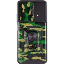 Ударопрочный чехол Camshield Serge Ring Camo для Xiaomi Poco X4 Pro 5G – Зеленый