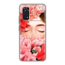 Чехлы (ART) Цветы на Xiaomi POCO X4 Pro 5G (VPrint) (Глаза в цветах)