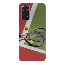 Чехлы с принтом Спортивная тематика для Poco X4 Pro 5G (Ракетки теннис)