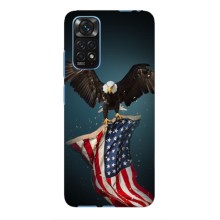 Чехол Флаг USA для Xiaomi Poco X4 Pro 5G – Орел и флаг