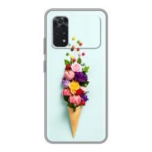 Чохли з тематикою "КВІТИ" на Xiaomi POCO X4 Pro 5G (Квітка-морозиво)