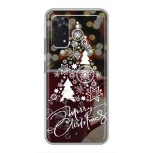 Рождественские Чехлы для Xiaomi POCO X4 Pro 5G (VPrint) (Елочка узорная)