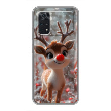 Яркий чехол для Xiaomi POCO X4 Pro 5G с Зимними Оленятами