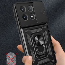 Ударопрочный чехол Camshield Serge Ring для Xiaomi Poco X6 Pro – Черный