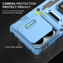 Ударостійкий чохол Camshield Army Ring для Xiaomi Poco X6 Pro – Блакитний