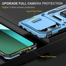 Ударопрочный чехол Camshield Army Ring для Xiaomi Poco X6 Pro – Голубой