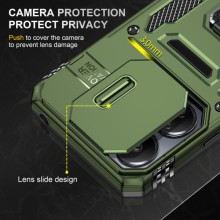 Ударостійкий чохол Camshield Army Ring для Xiaomi Poco X6 Pro – Оливковий