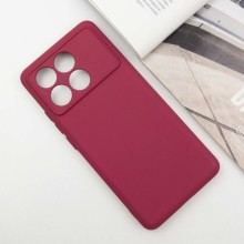 Чехол Silicone Cover Lakshmi Full Camera (A) для Xiaomi Poco X6 Pro – Бордовый