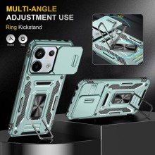 Ударопрочный чехол Camshield Army Ring для Xiaomi Poco X6 Pro – Зеленый