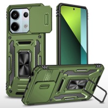 Ударопрочный чехол Camshield Army Ring для Xiaomi Poco X6 Pro (Оливковый)