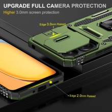 Ударопрочный чехол Camshield Army Ring для Xiaomi Poco X6 Pro – Оливковый