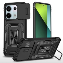 Ударопрочный чехол Camshield Army Ring для Xiaomi Poco X6 Pro (Черный)