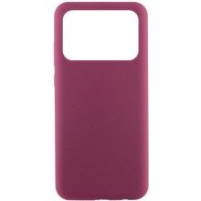 Чехол Silicone Cover Lakshmi (AAA) для Xiaomi Poco X6 Pro – Бордовый