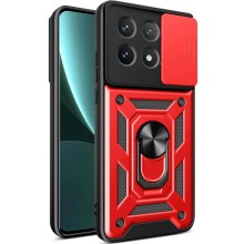 Ударопрочный чехол Camshield Serge Ring для Xiaomi Poco X6 Pro – Красный