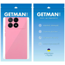 Чехол TPU GETMAN Liquid Silk Full Camera для Xiaomi Poco X6 Pro – Розовый