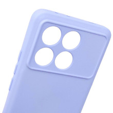 Чехол TPU GETMAN Liquid Silk Full Camera для Xiaomi Poco X6 Pro – Сиреневый