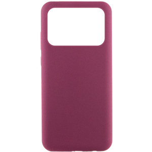 Чохол Silicone Cover Lakshmi (AAA) для Xiaomi Poco X6 Pro – Бордовий