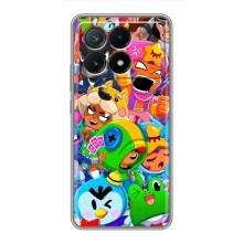 Чехлы Brawl Stars для Xiaomi POCO X6 Pro (5G) (AlphaPrint)