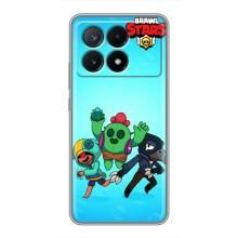 Чехлы Brawl Stars для Xiaomi POCO X6 Pro (5G) (AlphaPrint)