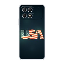 Чехол Флаг USA для Xiaomi POCO X6 Pro (5G) (USA)