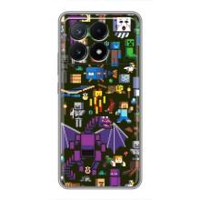 Чохол Майнкрафт на Xiaomi POCO X6 Pro (5G) (AlphaPrint) Minecraft