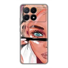 Чехол с печатью для Xiaomi POCO X6 Pro (5G) - (Мода) (AlphaPrint) – Макияж