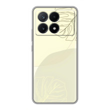 Чехол цветочный дизайн для Xiaomi POCO X6 Pro (5G) – Зелёный фон