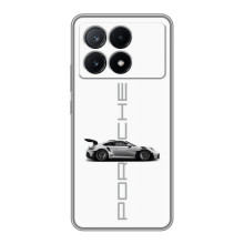 Чохол з авто Порше для Xiaomi POCO X6 Pro (5G) – білий порше