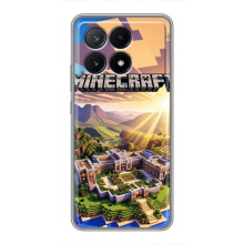 Чехол с картинками Майнкрафт для ПОКО Х6 Про (5G) – Minecraft