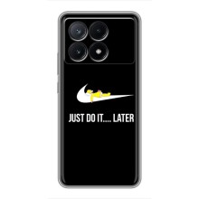 Чехол с логотипом Найк на Xiaomi POCO X6 Pro (5G) – Nike just do it