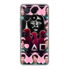 Чохол Гра в кальмара для Xiaomi POCO X6 Pro (5G) – Персонажі гри кальмара