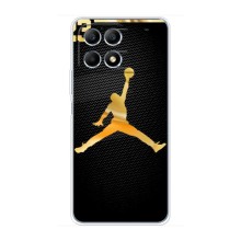 Силиконовый Чехол Nike Air Jordan на Поко Х6 Про (5G) (Джордан 23)
