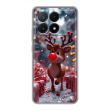 Яскравий чохол для Xiaomi POCO X6 Pro (5G) з Зимові Оленята – Олень серед подарунків