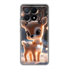 Яскравий чохол для Xiaomi POCO X6 Pro (5G) з Зимові Оленята – Оленятко