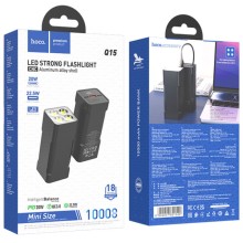 Портативний зарядний пристрій Power Bank Hoco Q15 Flashlight 22.5W 10000 mAh – Black