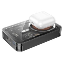 Портативное зарядное устройство Power Bank Hoco Q14A Ice Crystal PD20W с БЗУ 10000 mAh – Black